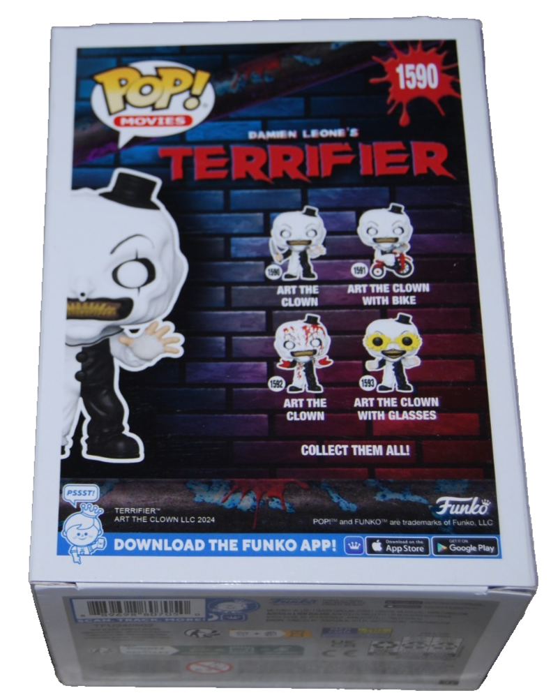 DAMIEN LEON signed (TERRIFIER) Art The Clown #1590 autograph Funko Pop BECKETT