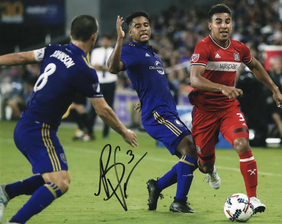 Brandon Vincent signed 8x10 Photo w/COA Chicago Fire MLS Soccer