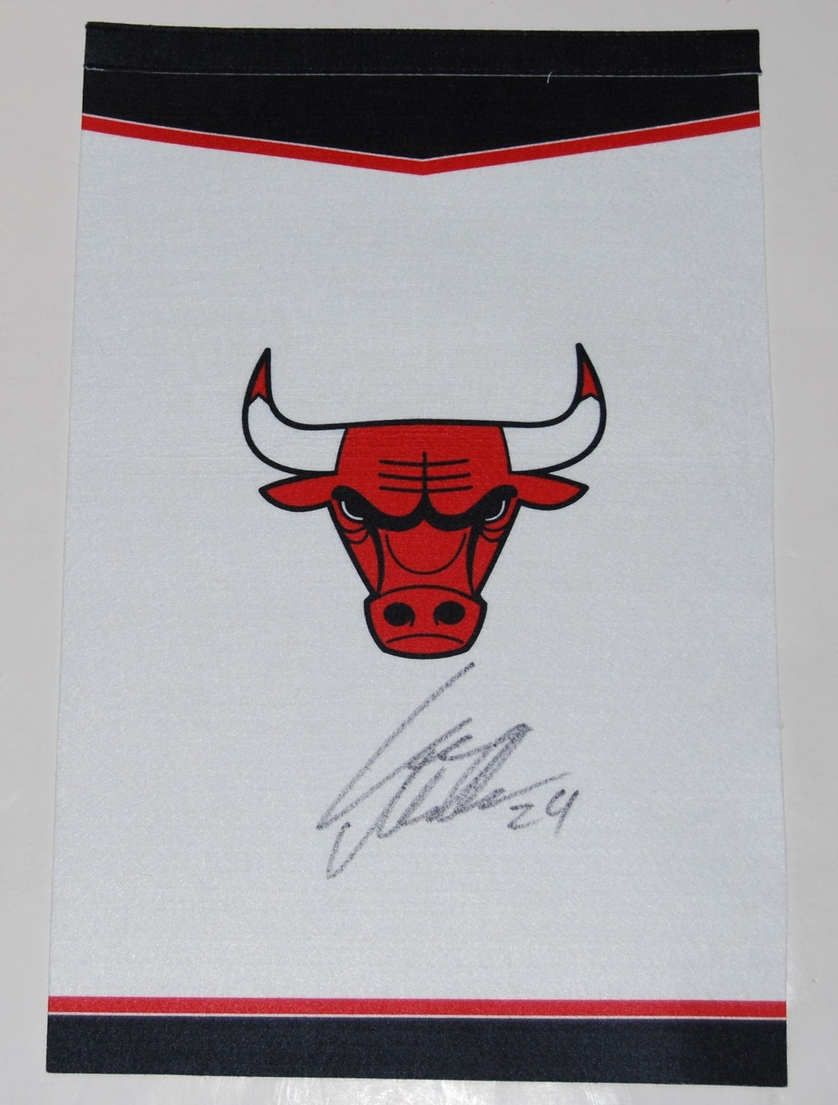 LAURI MARKKANEN signed (CHICAGO BULLS) 12X24 WOOL Pennant banner W/COA