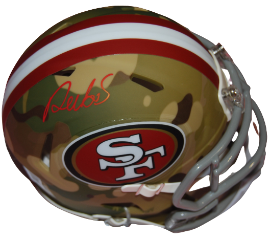 DEEBO SAMUEL signed (SAN FRANCISCO 49ERS) CAMOFLAGE mini helmet BECKETT BD56592