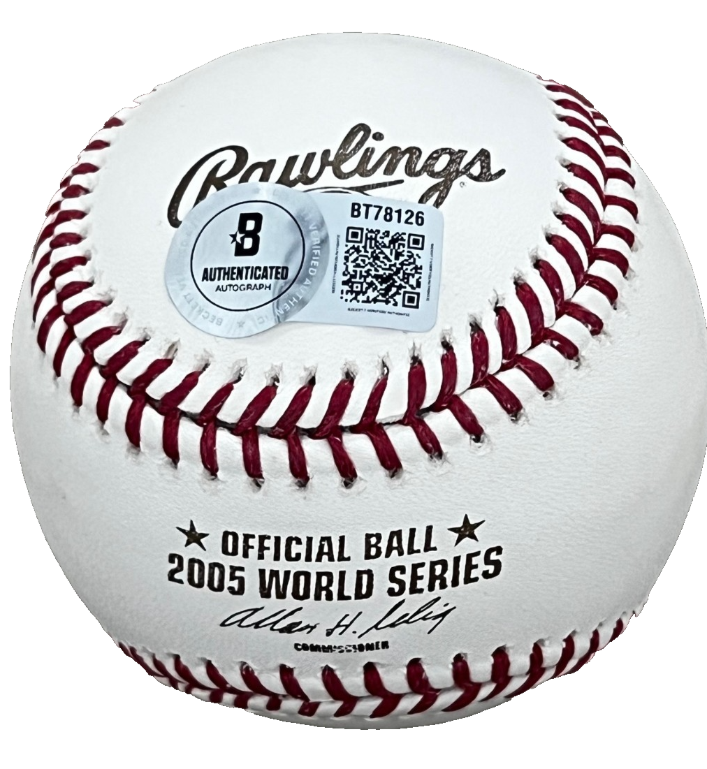 KEN HARRELSON signed (CHICAGO WHITE SOX) World Series baseball BECKETT BT78126