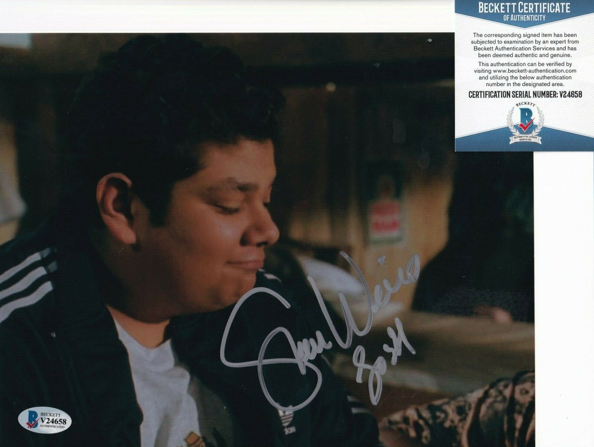 SHAUN WEISS signed (THE MIGHTY DUCKS) GOLDBERG 8X10 photo BECKETT BAS V24658