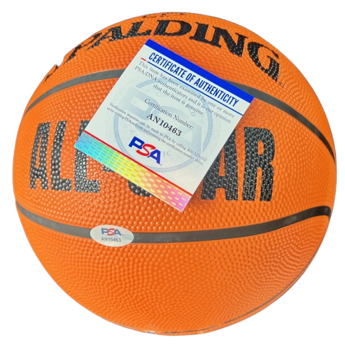 JORDAN HAWKINS signed (NEW ORLEANS PELICANS) Spalding basketball PSA/DNA AN10463