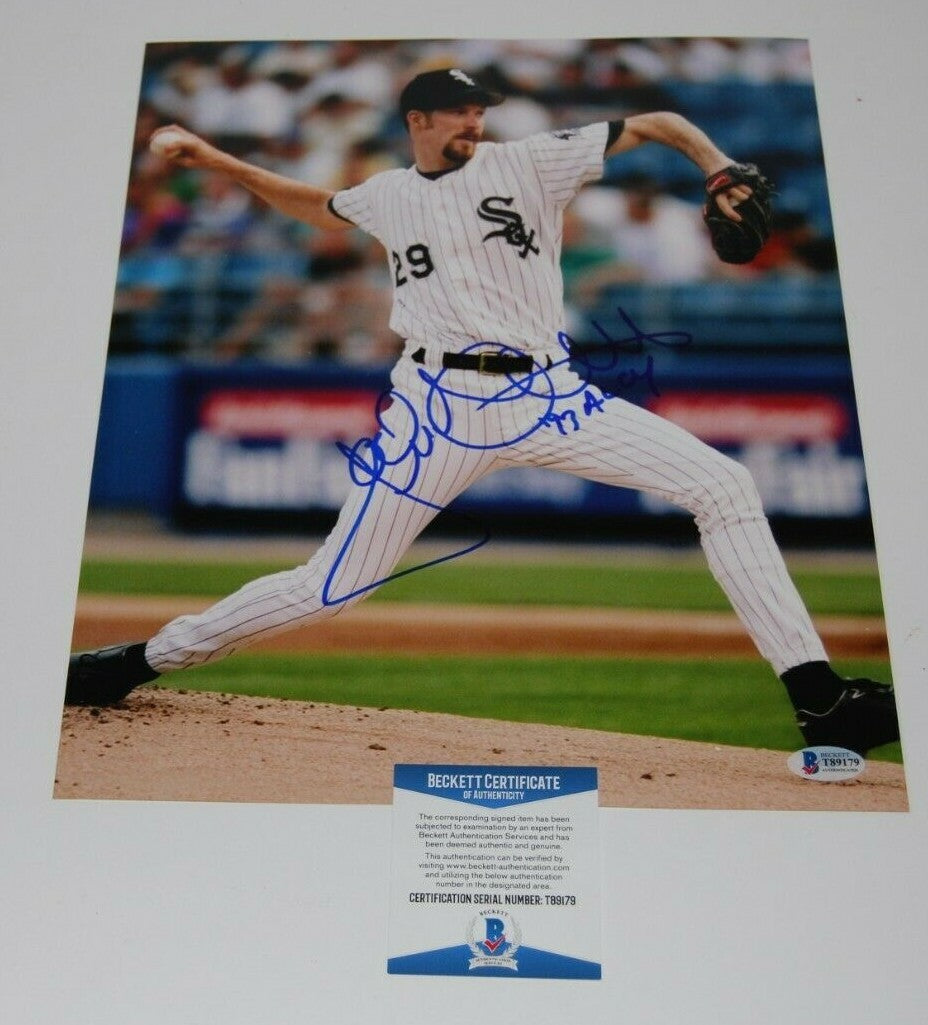 JACK MCDOWELL signed (CHICAGO WHITE SOX) Baseball 11X14 photo BECKETT BAS #2