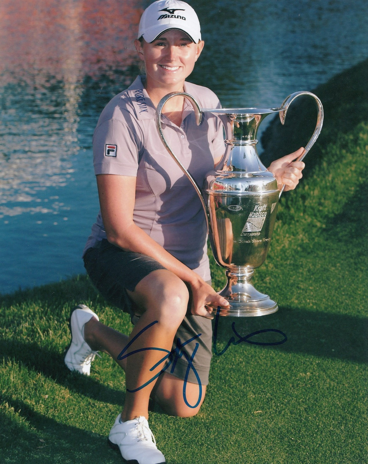 STACY LEWIS signed LPGA *WOMENS* GOLF 8X10 photo W/COA BRITISH OPEN CHAMP