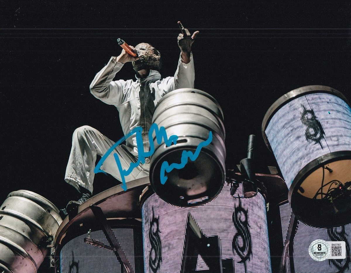 MICHAEL PFAFF signed (SLIPKNOT) Tortilla Man music 8X10 photo BECKETT BN37957