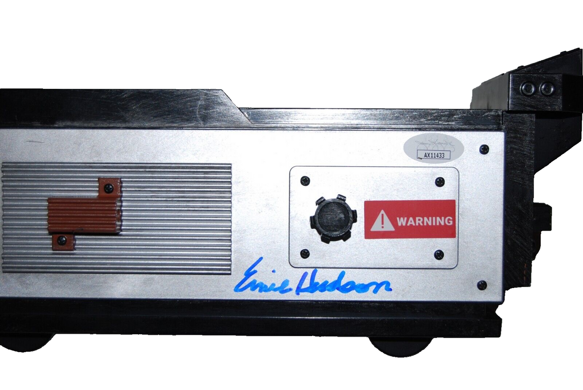 ERNIE HUDSON signed (GHOSTBUSTERS) AMC Popcorn Ghost Trap w/ bucket JSA AX11433