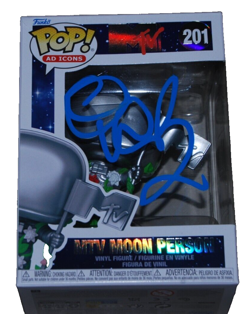 VANILLA ICE signed (MTV MOON PERSON) Funko Pop AD ICONS #201 BECKETT BAS BP89870