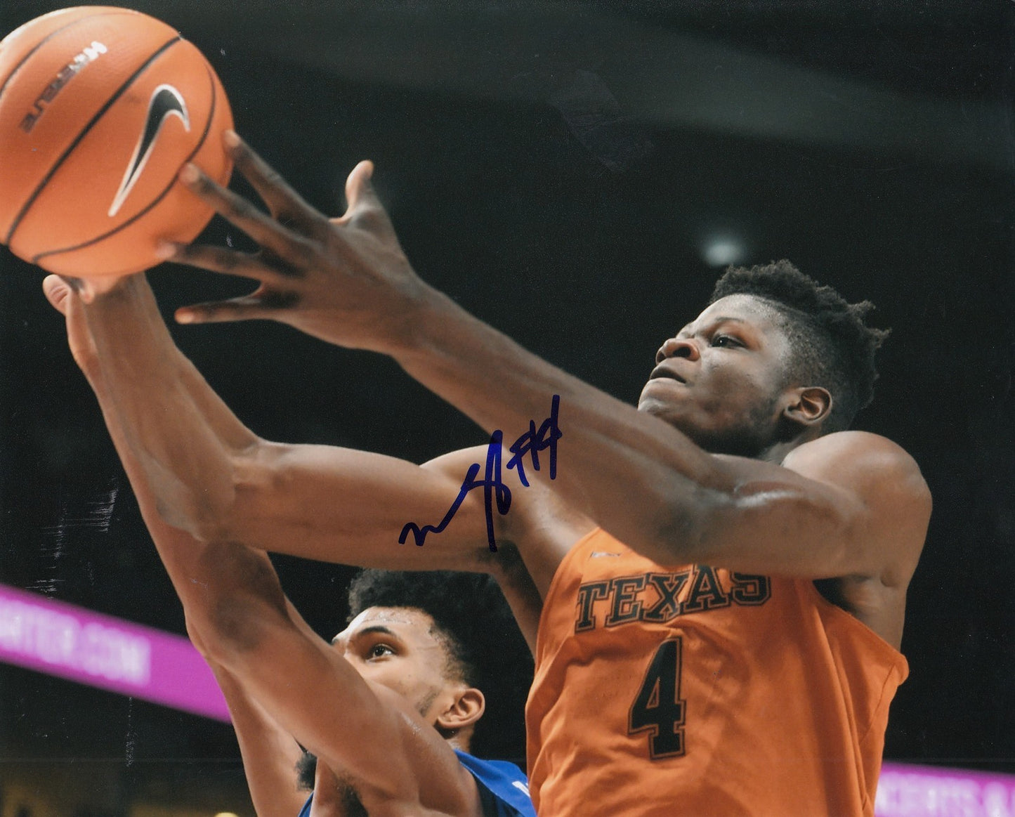 MOHAMED BAMBA signed (TEXAS LONGHORNS) MO Basketball 8X10 photo *PROOF* W/COA #1