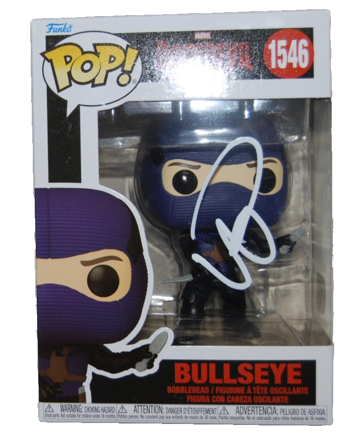 WILSON BETHEL signed (DAREDEVIL) BULLSEYE Funko Pop #1546 BECKETT BY085864