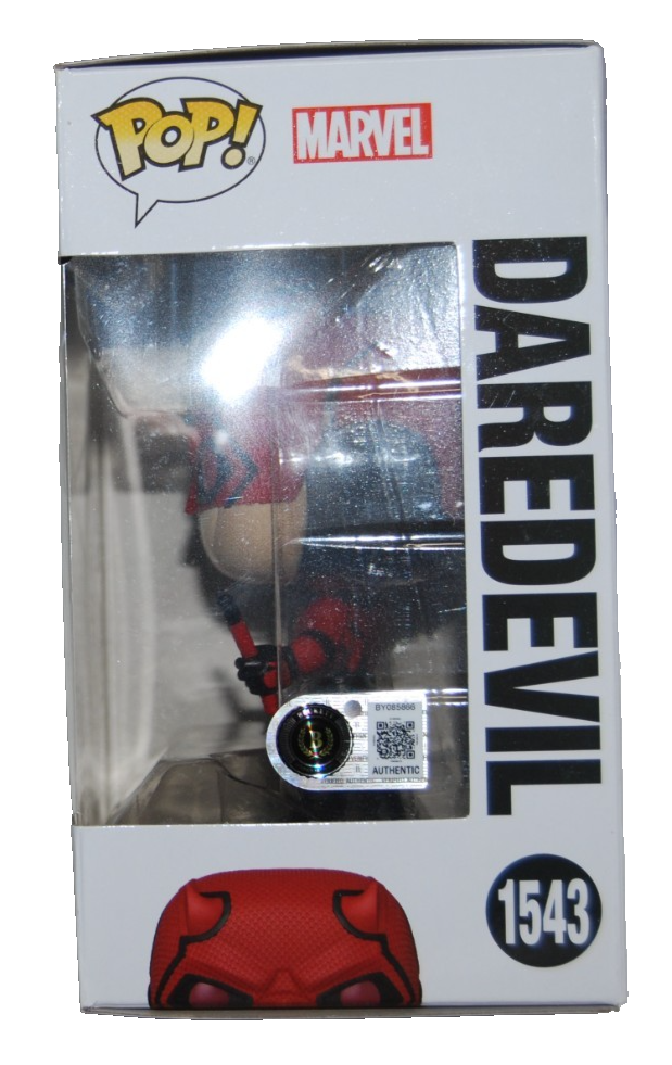 CHARLIE COX signed (DAREDEVIL) Born Again Funko Pop #1543 BECKETT BY085866