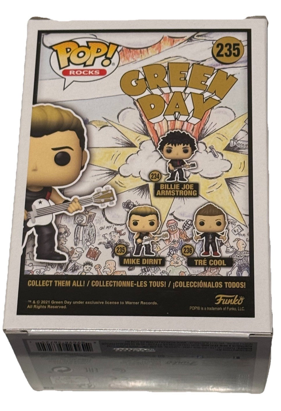 MIKE DIRNT signed (GREEN DAY) autographed #235 Funko Pop BECKETT BAS BU41155