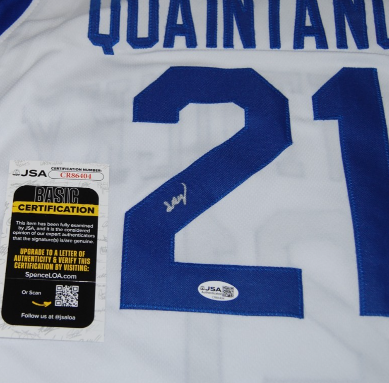 JAYDEN QUAINTANCE signed KENTUCKY WILDCATS custom basketball jersey JSA CR86404