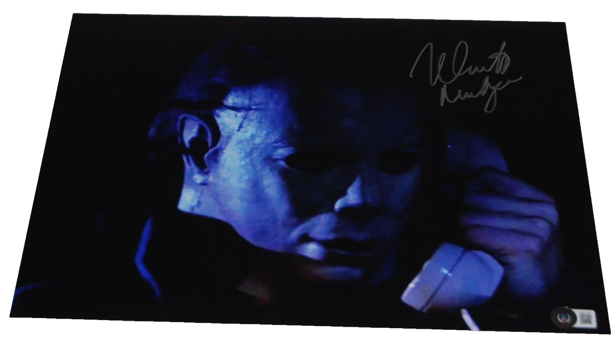 NICK CASTLE signed (HALLOWEEN) Movie 11X14 Michael Myers BECKETT BAS 1W002709