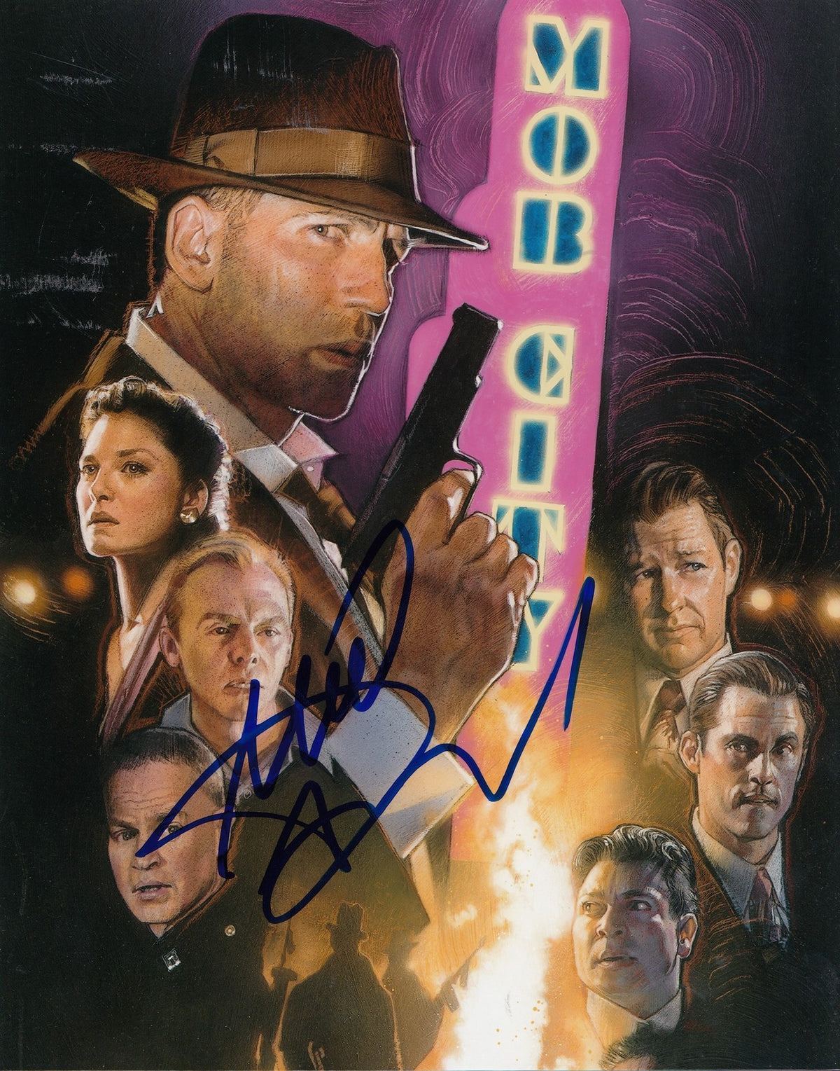 NEIL MCDONOUGH signed *MOB CITY* TV SHOW 8X10 photo W/COA William Parker #2