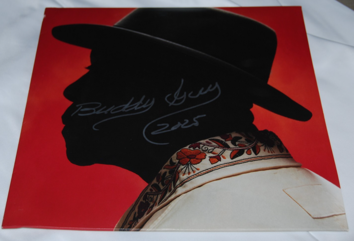 BUDDY GUY signed (AIN'T DONE WITH THE BLUES) Album Record LP BECKETT BAS BW54288
