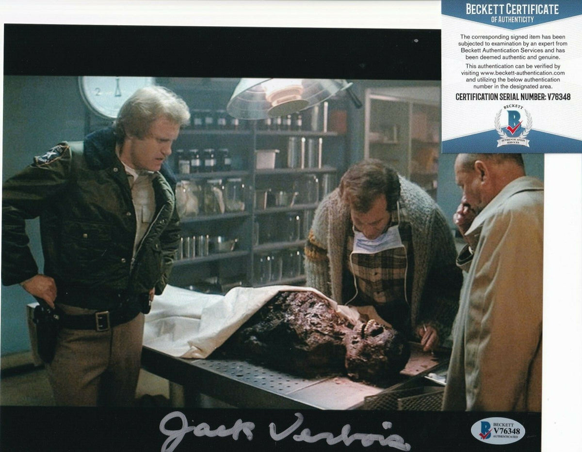 JACK VERBOIS signed (HALLOWEEN II) Ben Tramer 8X10 photo BECKETT BAS V76348