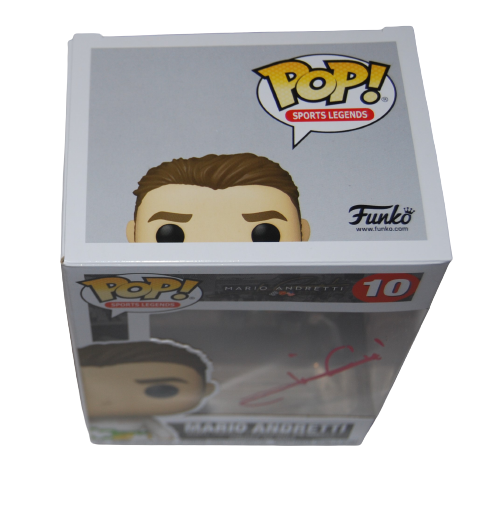MARIO ANDRETTI signed (RACING) Legend Figurine FUNKO POP #10 BECKETT BAS Y75139