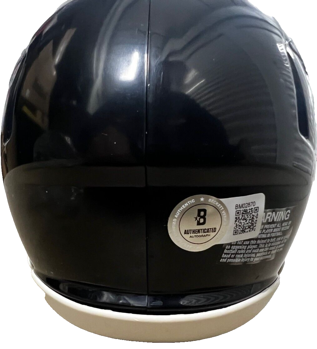 DOUG PEDERSEN signed (PHILADELPHIA EAGLES) mini football helmet BECKETT BM02870