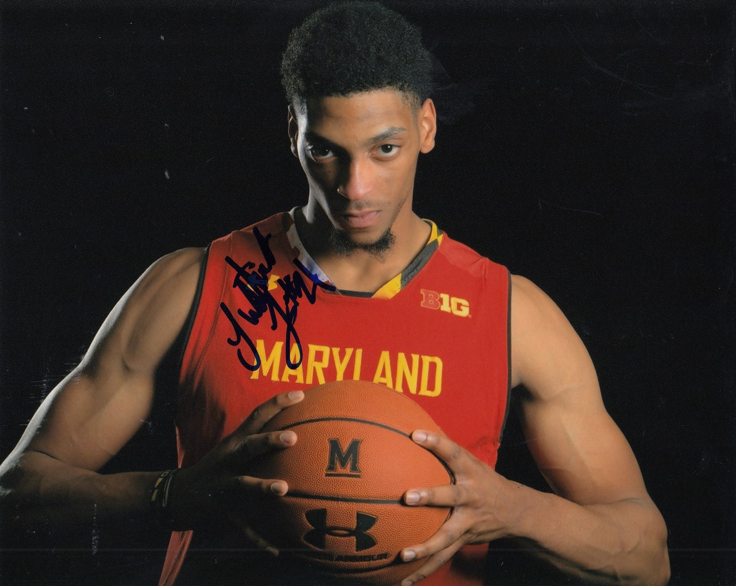 JUSTIN JACKSON signed (MARYLAND TERRAPINS) basketball *TERPS 8X10 photo W/COA #2