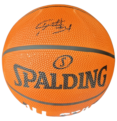 JORDAN HAWKINS signed (NEW ORLEANS PELICANS) Spalding basketball PSA/DNA AN10463
