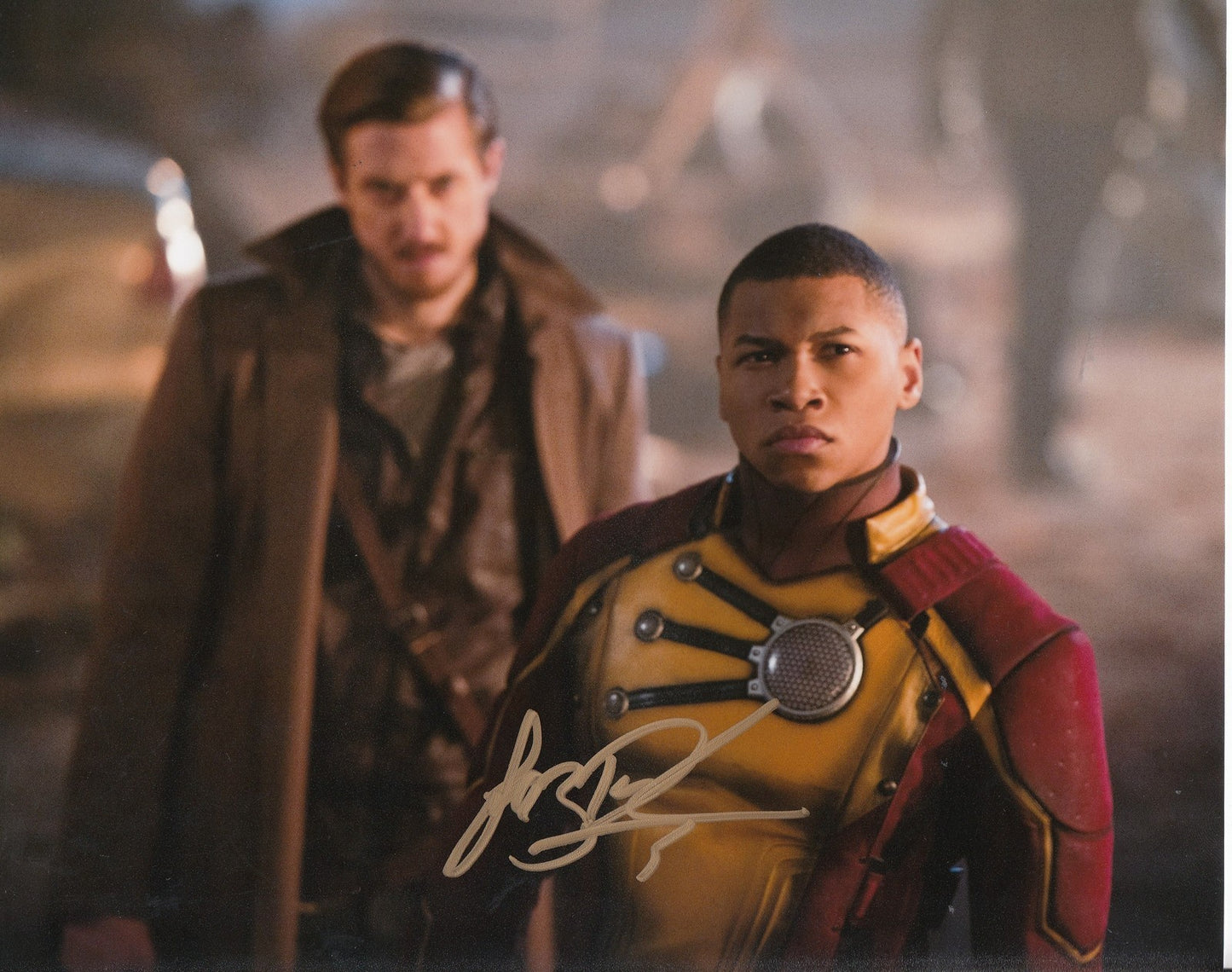 FRANZ DRAMEH signed (LEGENDS OF TOMORROW) *FIRESTORM* 8X10 photo "PROOF" W/COA A