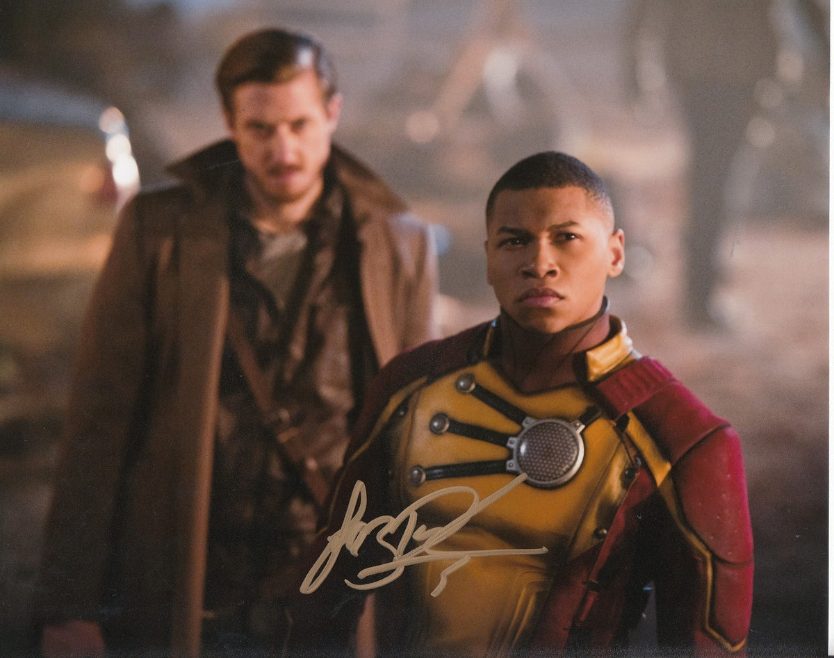 FRANZ DRAMEH signed (LEGENDS OF TOMORROW) *FIRESTORM* 8X10 photo "PROOF" W/COA A