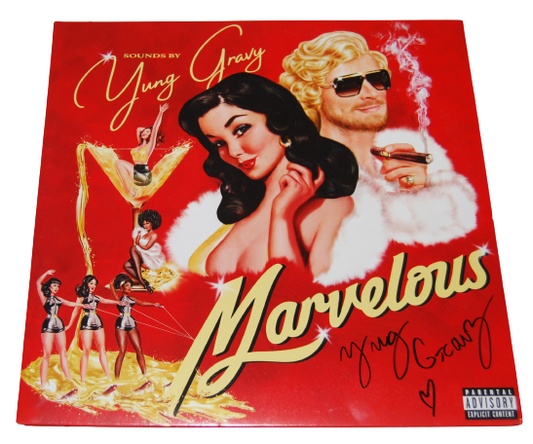 YUNG GRAVY signed (MARVELOUS HOT TUB) Vinyl Album Record LP BECKETT BK77986