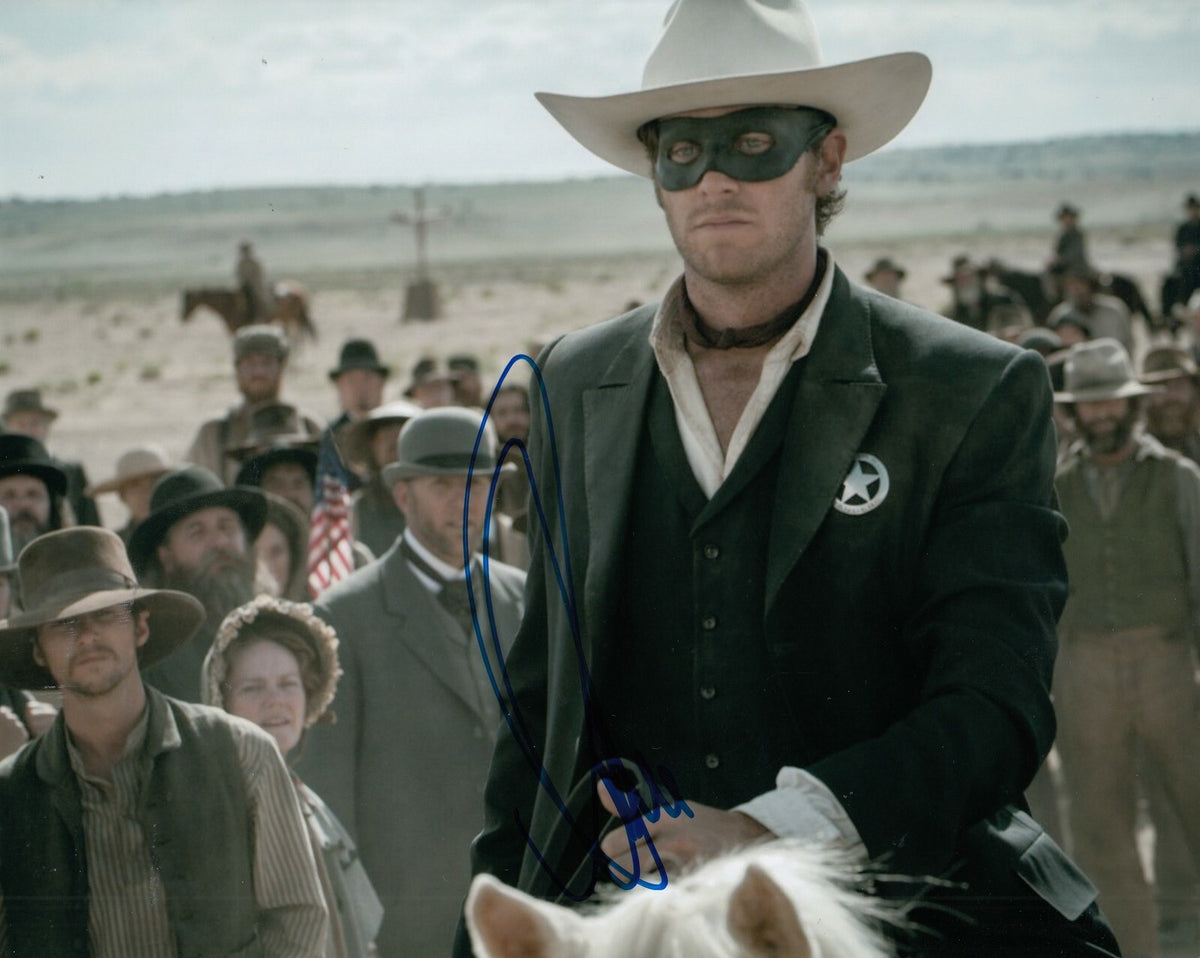 ARMIE HAMMER signed (THE LONE RANGER) Movie 8X10 photo *John* autograph W/COA #1