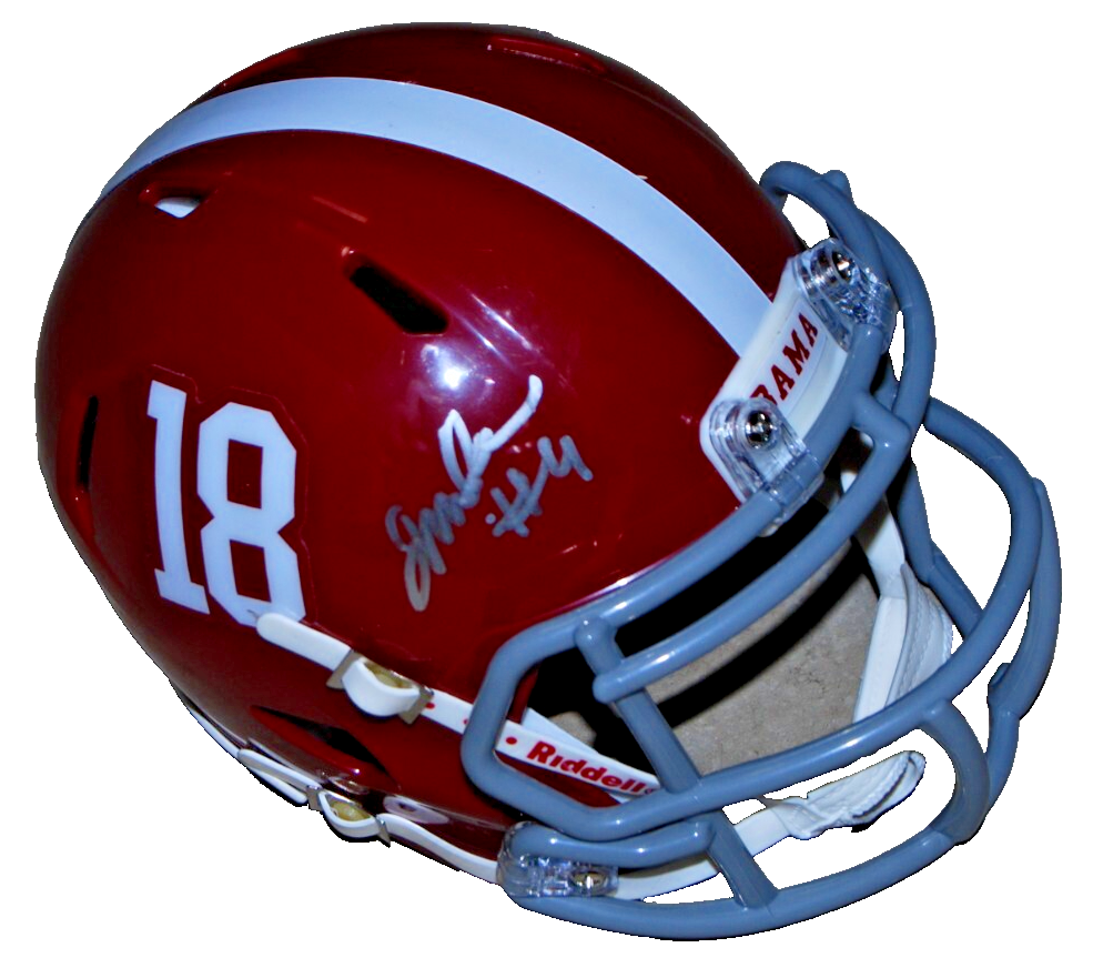 JALEN MILROE signed (ALABAMA CRIMSON TIDE) mini football helmet BECKETT BS22797