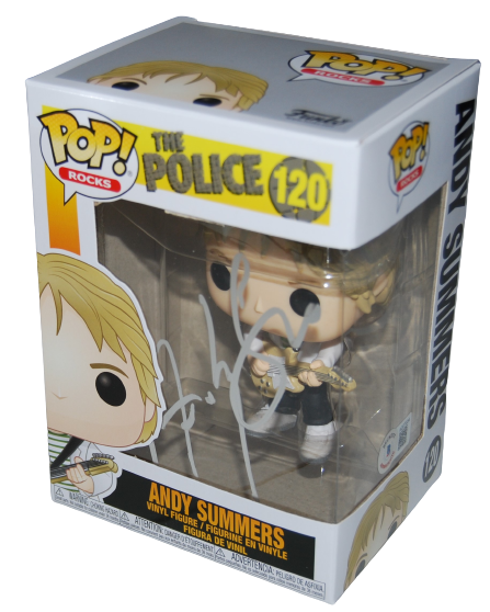 ANDY SUMMERS signed (THE POLICE) autographed #120 Funko Pop BECKETT BAS AD27034