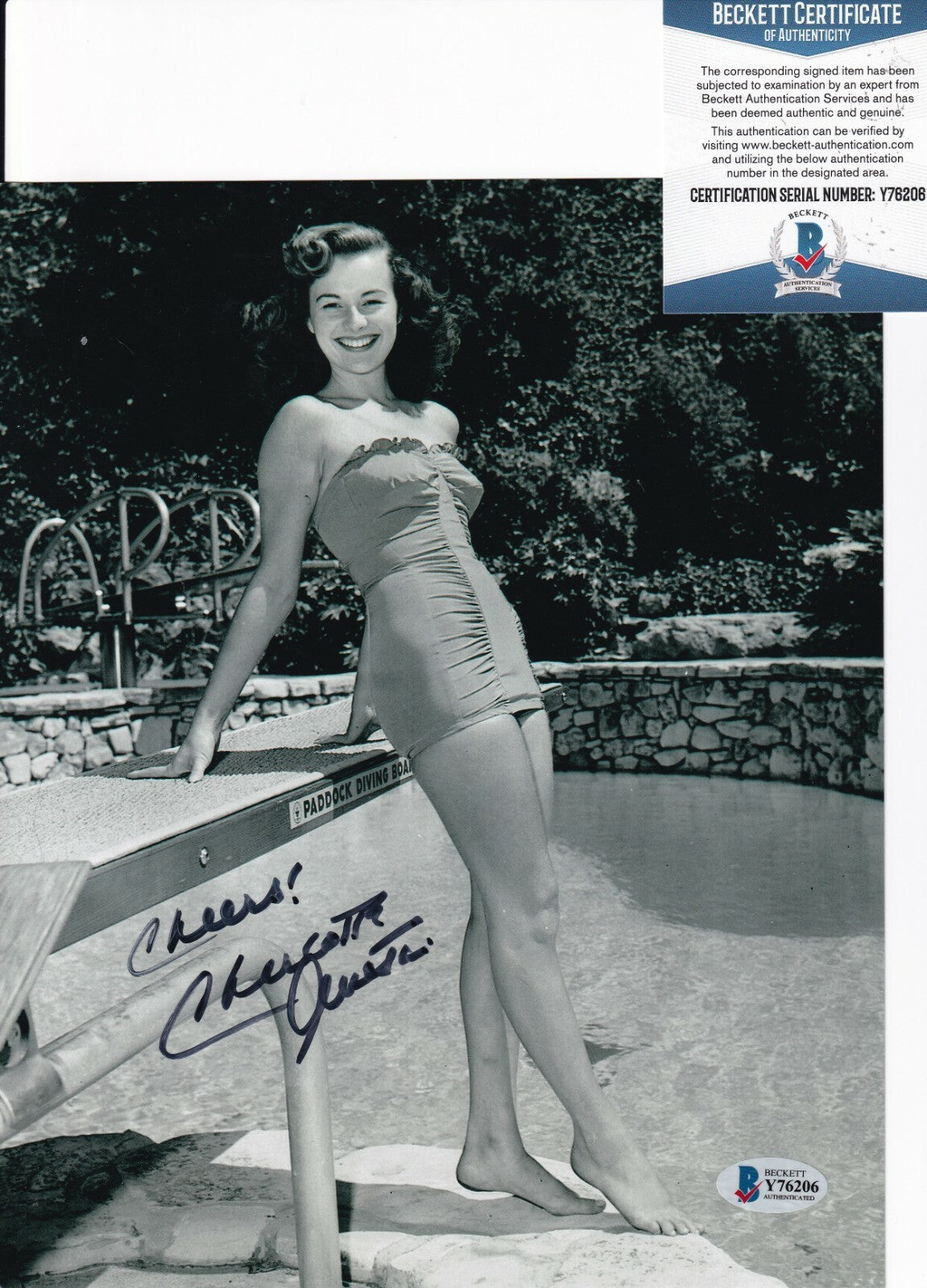 CHARLOTTE AUSTIN signed (THE BRIDE AND THE BEAST) 8X10 photo BECKETT BAS Y76206