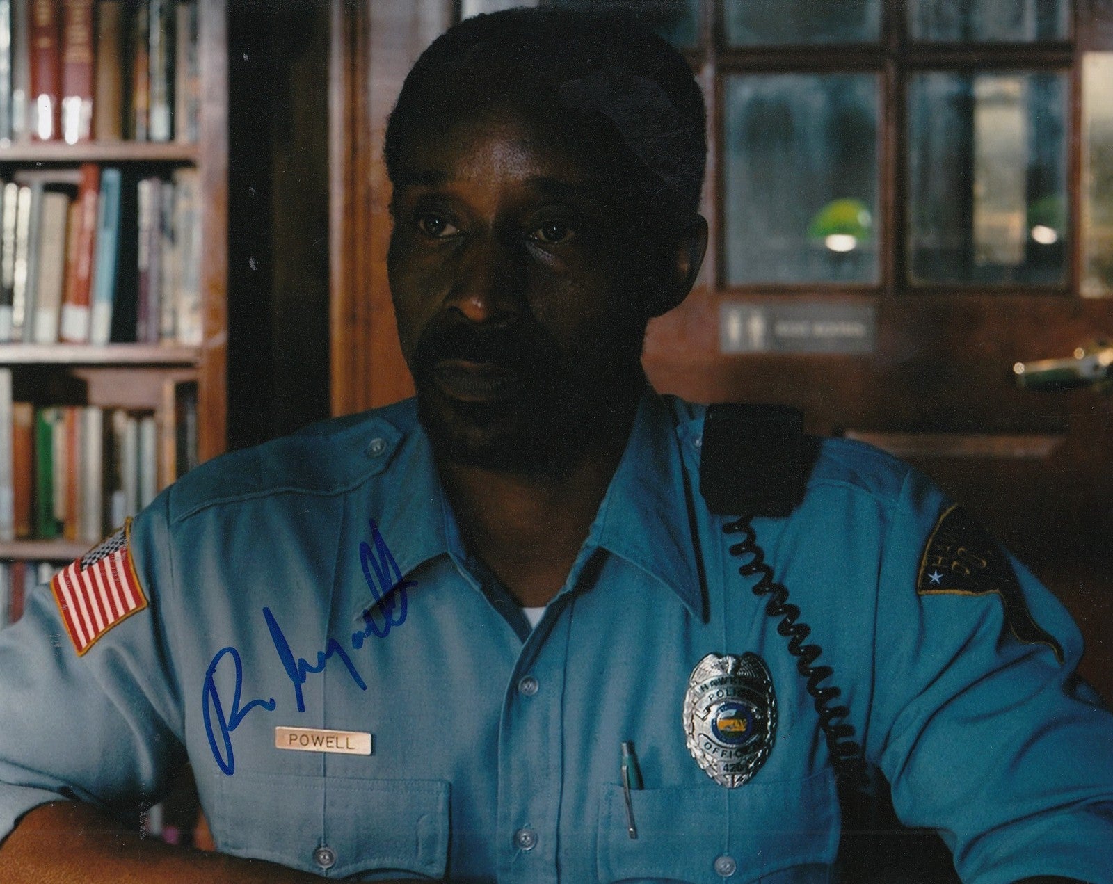 ROB MORGAN signed (STRANGER THINGS) 8X10 *OFFICER POWELL* photo W/COA #2