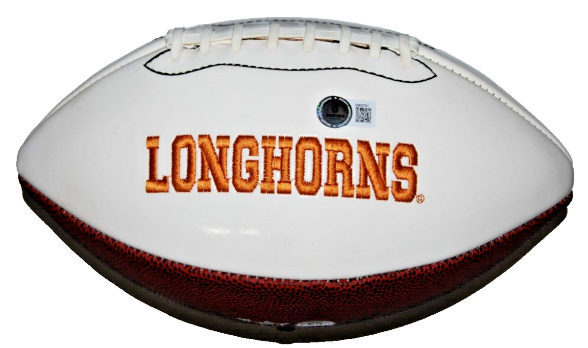 BYRON MURPHY II signed (TEXAS LONGHORNS) F/S logo football BECKETT BM02761