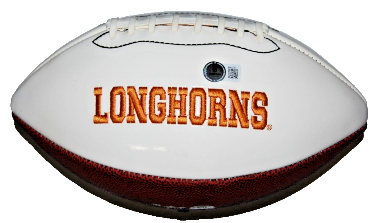 BYRON MURPHY II signed (TEXAS LONGHORNS) F/S logo football BECKETT BM02761