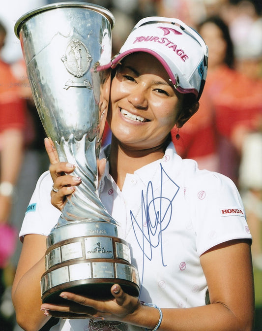 AI MIYAZATO signed LPGA WOMENS GOLF 8X10 photo W/COA JAPAN EVIAN MASTERS #1