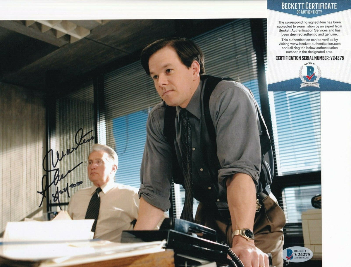 MARTIN SHEEN signed (THE DEPARTED) Movie Queenan 8X10 photo BECKETT BAS V24275