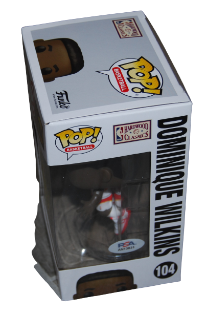 DOMINIQUE WILKINS signed (ATLANTA HAWKS) #104 Funko Pop PSA/DNA AN13831