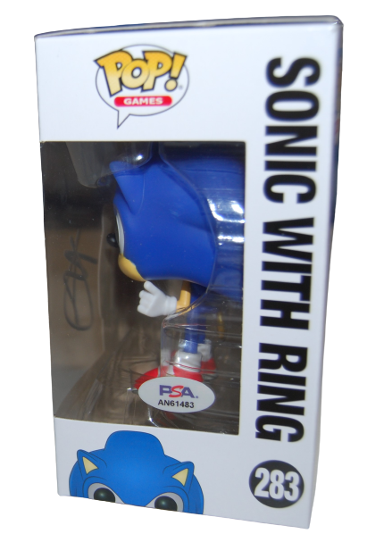 BEN SCHWARTZ signed (SONIC THE HEDGEHOG) w/ring #283 Funko Pop PSA/DNA AN61483