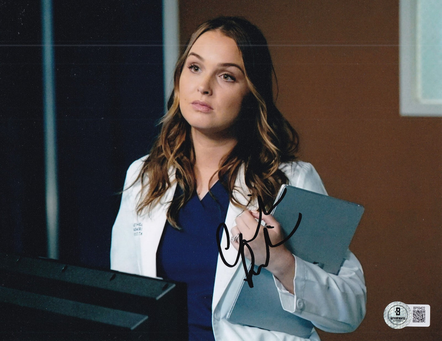 CAMILLA LUDDINGTON signed (GREY'S ANATOMY) Dr Wilson 8x10 photo BECKETT BP59422