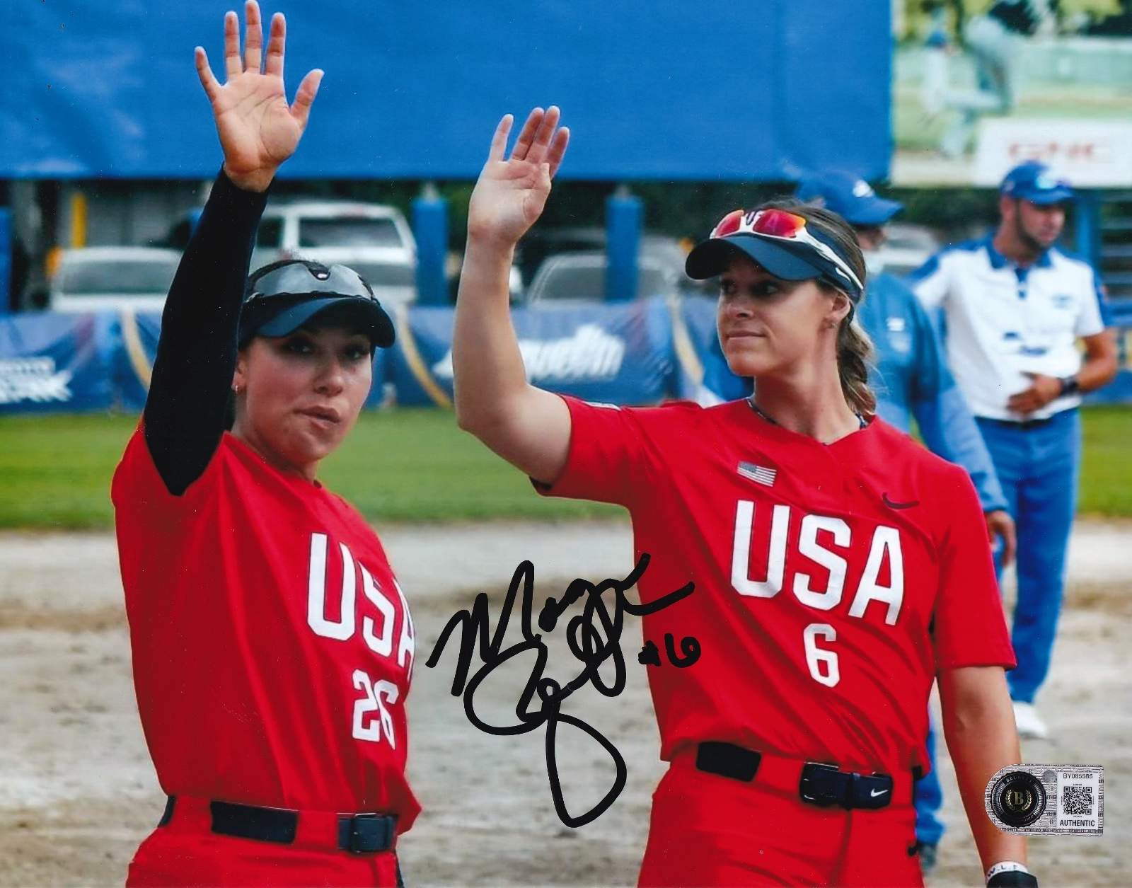 MORGAN ZERKLE signed (TEAM USA) AUSL Womens softball 8X10 photo BECKETT BY085585