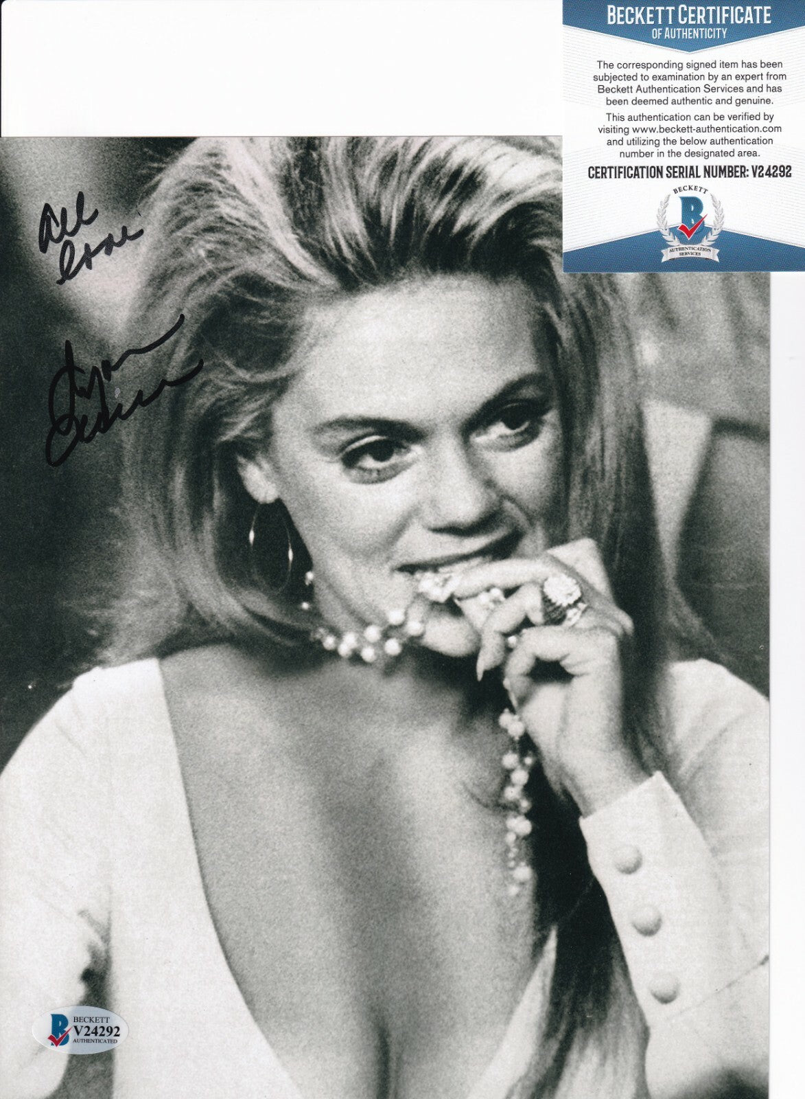 DYAN CANNON signed (HEAVEN CAN WAIT) Actress 8X10 photo BECKETT BAS V24292