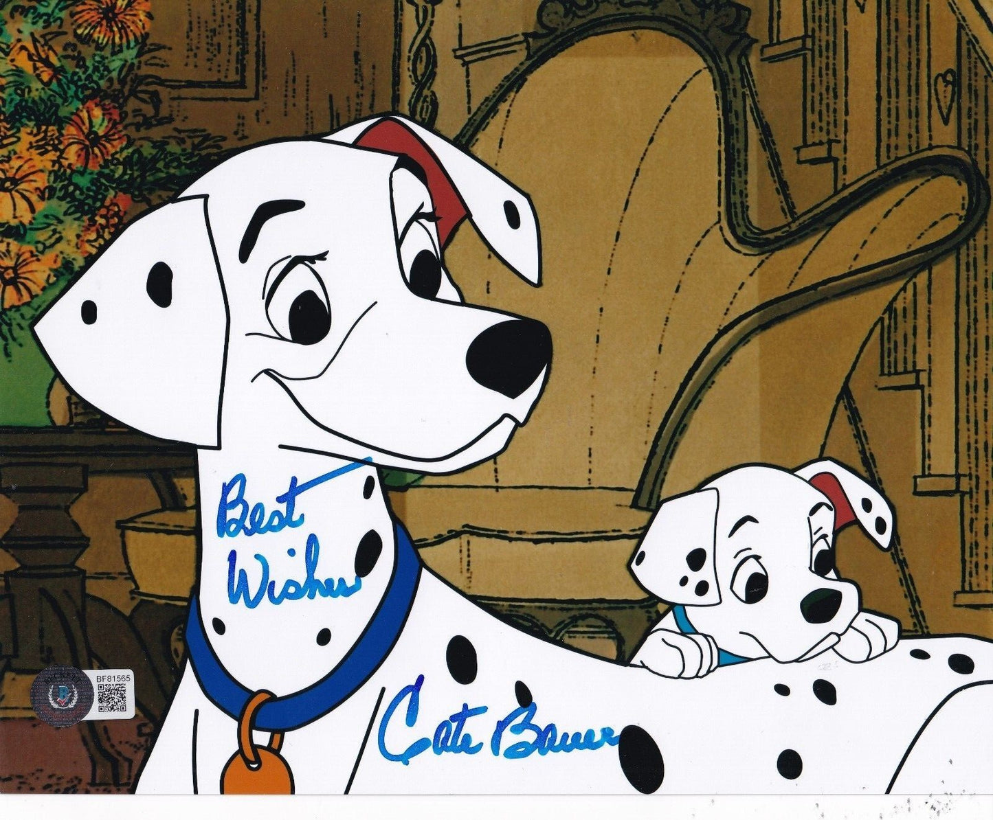 CATE BAUER signed (101 DALMATIONS) Disney movie 8X10 photo BECKETT BAS BF81565