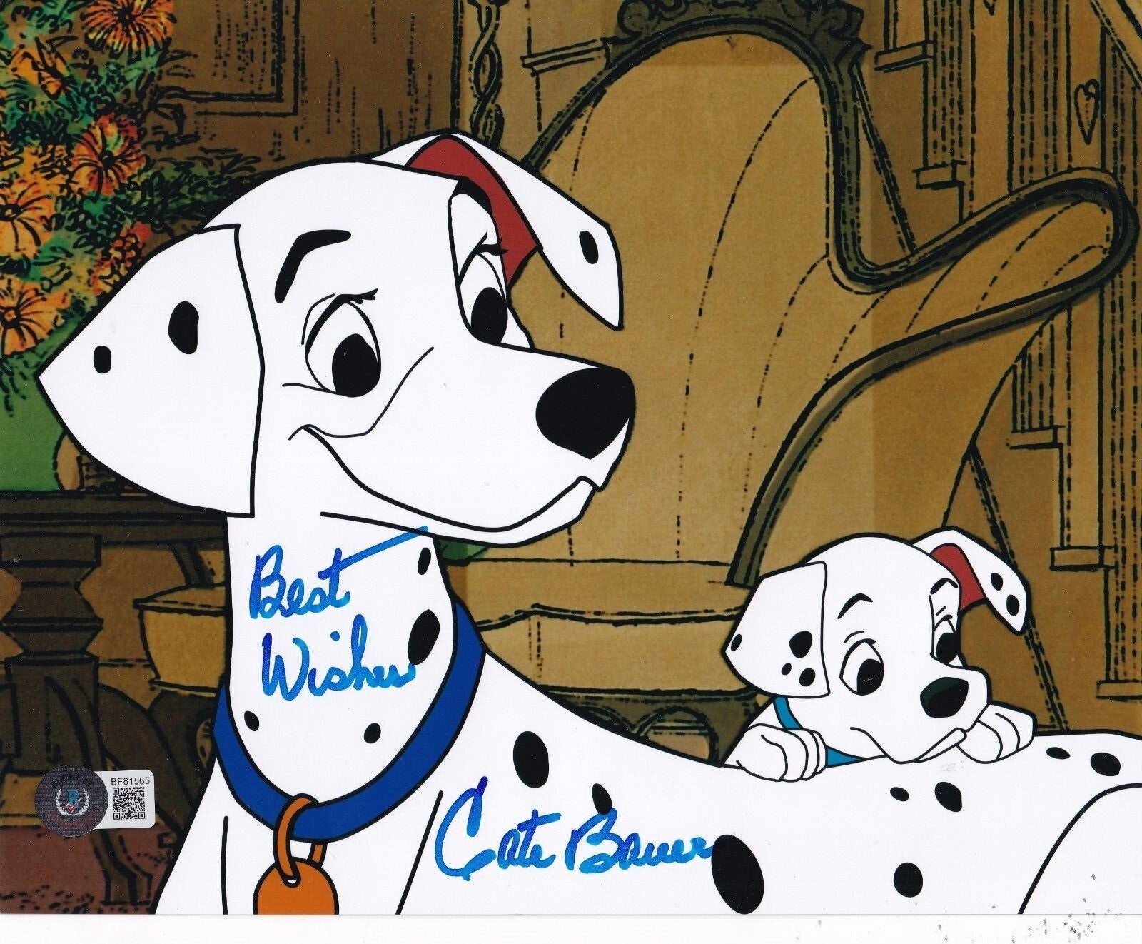 CATE BAUER signed (101 DALMATIONS) Disney movie 8X10 photo BECKETT BAS BF81565