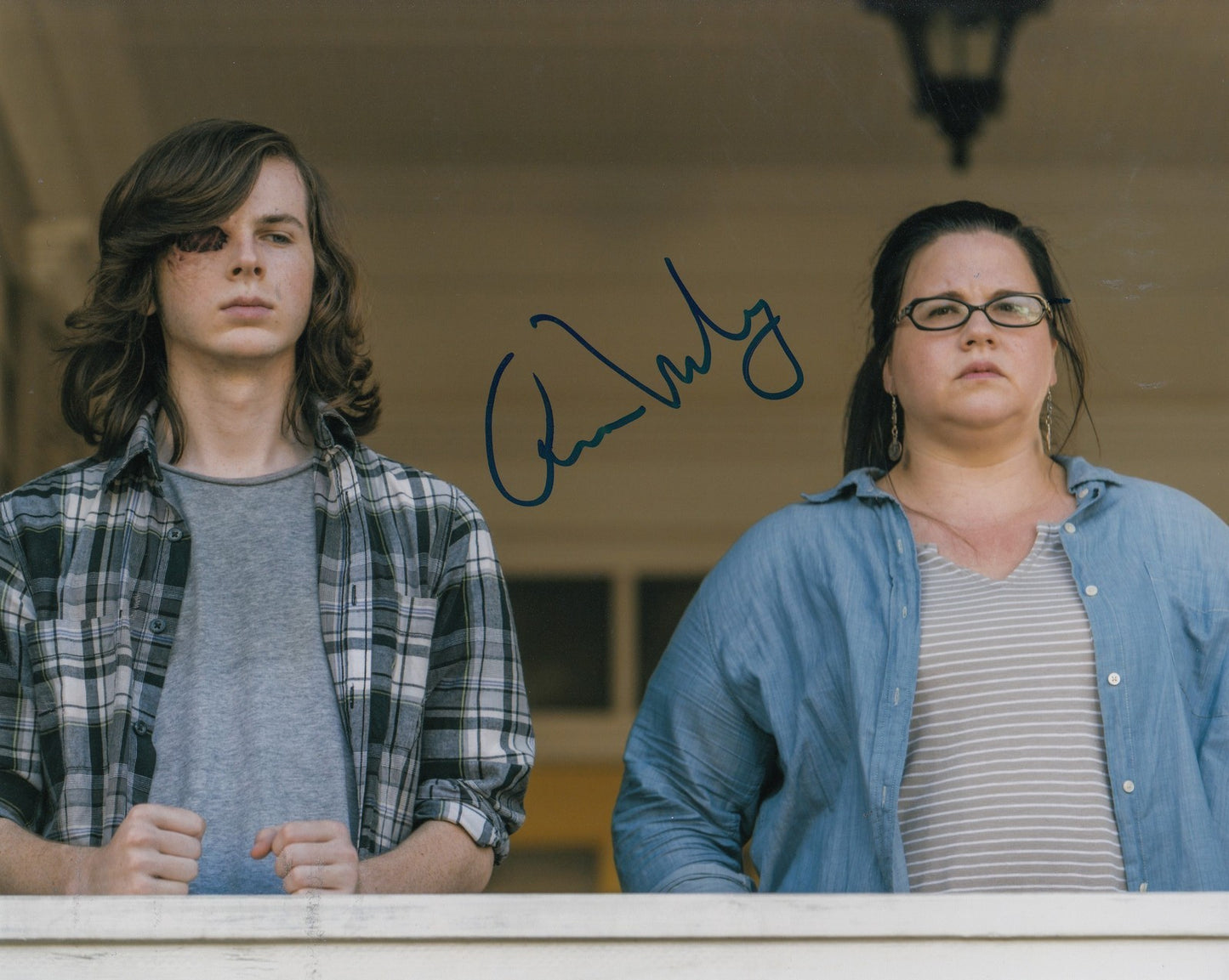 ANN MAHONEY signed *THE WALKING DEAD* OLIVIA 8X10 photo W/COA TWD #1
