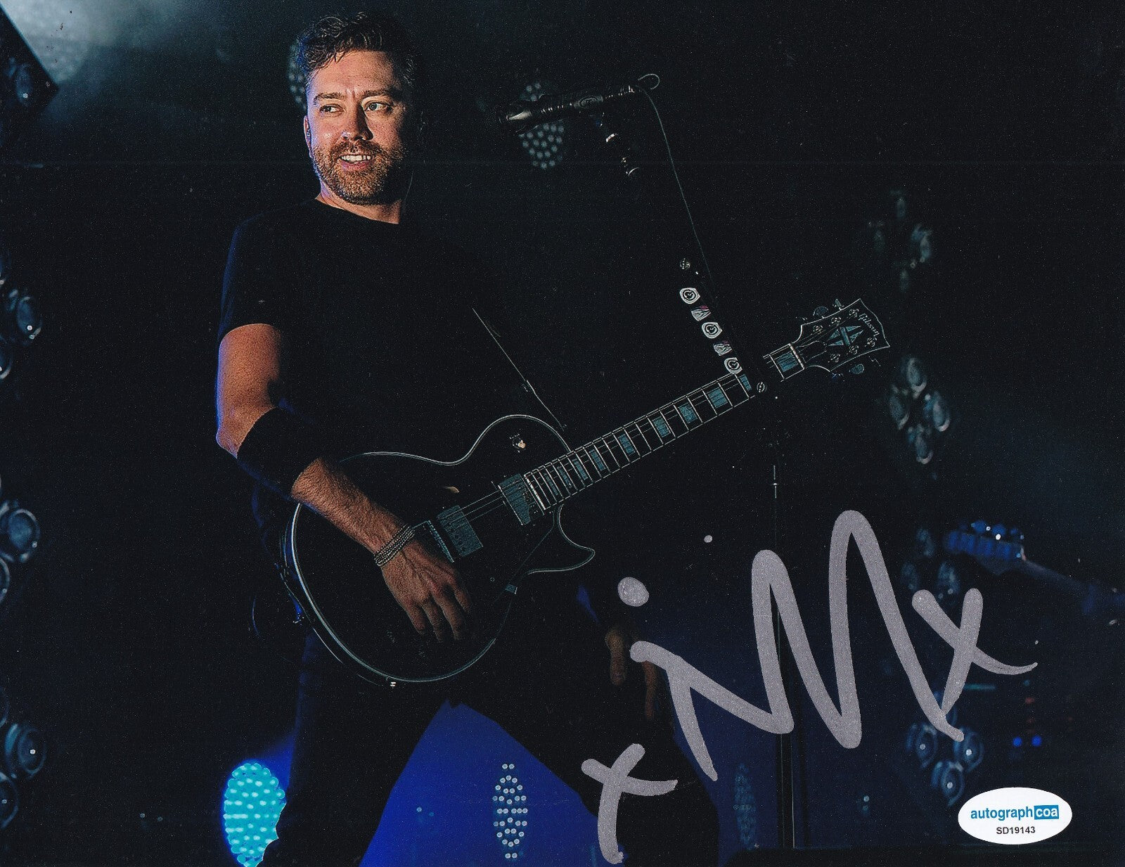 TIM MCILRATH signed (RISE AGAINST) Lead Singer Music 8X10 photo ACOA SD19143