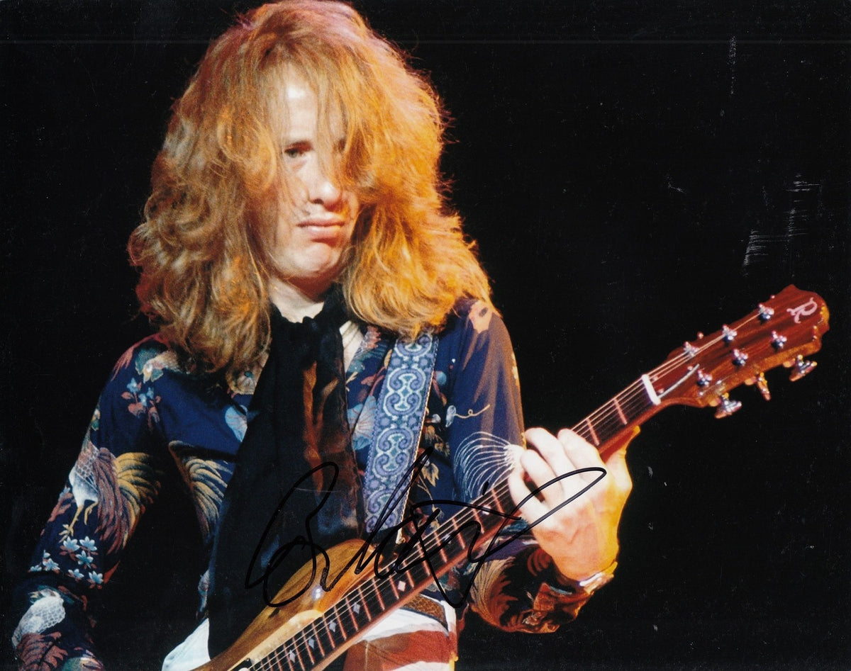 BRAD WHITFORD signed (AEROSMITH) GUITARIST MUSIC 8X10 photo W/COA #3