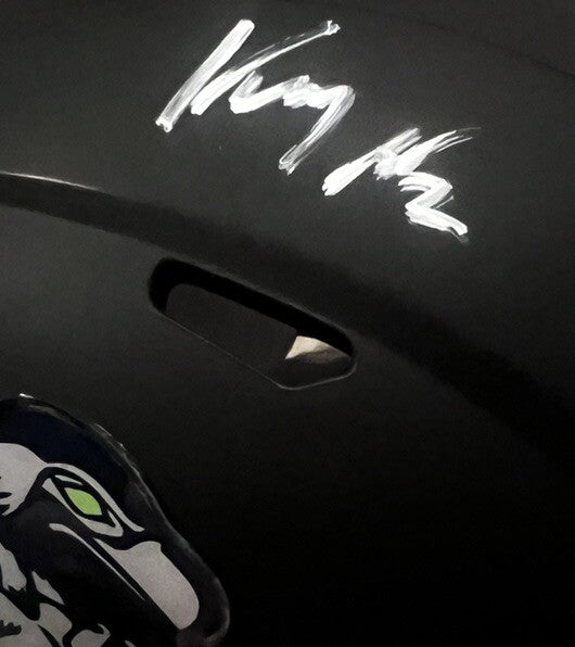 Kenny McIntosh signed (Seattle Seahawks) Custom Mini Helmet Beckett BM02880