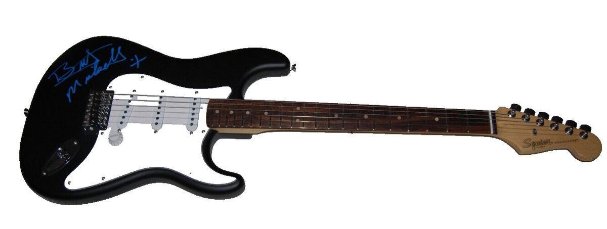 BRETT MICHAELS signed (POISON) Fender electric guitar  BECKETT BAS BR00342