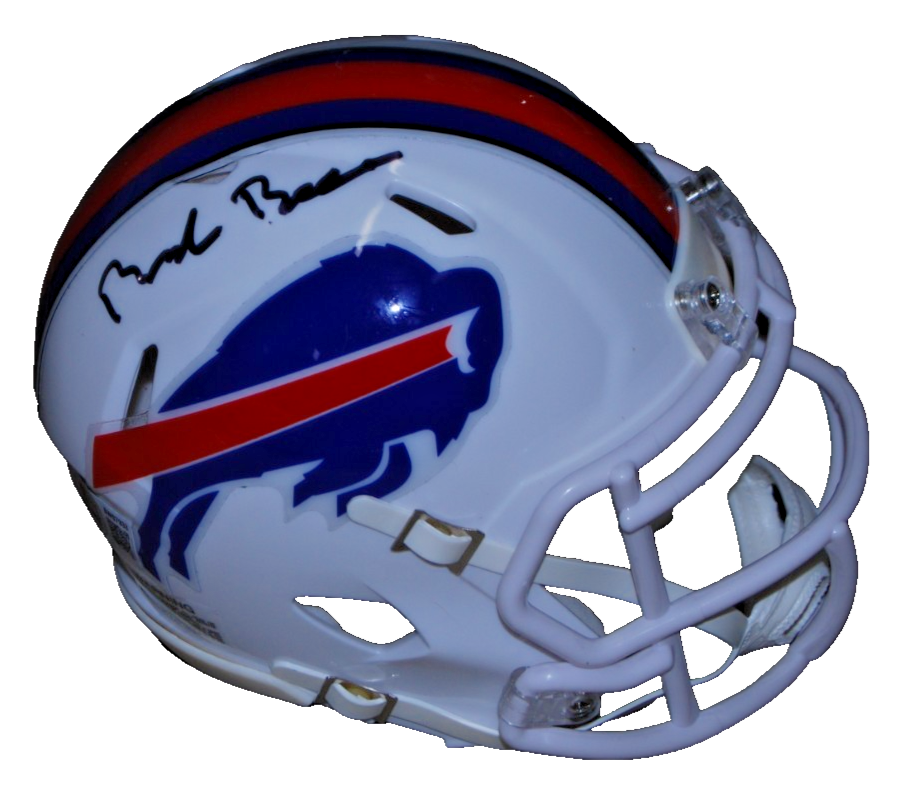 BRANDON BEANE signed (BUFFALO BILLS) mini football helmet BECKETT BAS BW07933